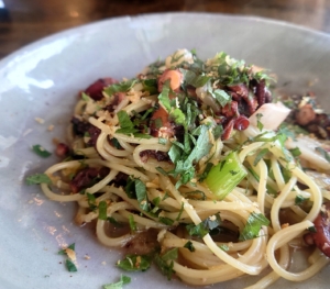 タコと大葉の糀和風パスタ